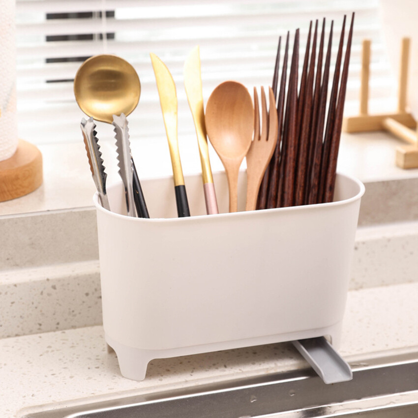 Kitchen Sink Trash Can Food Waste Organizer Leftovers Residue Strainer Wet And Dry Separation Filter Draining Trash Can