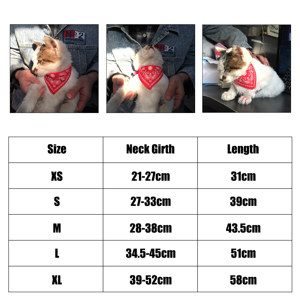Adjustable Pet Cat Soft Scarf Collars Neckerchief Necklace trigon Pet accessories Adjustable Small Dog Scarf