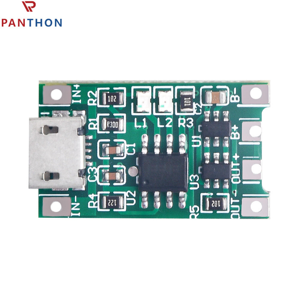 Panthon 3.7v 4.2v charge discharge integrated module for 18650 lithium battery charging boost protection pcb board module