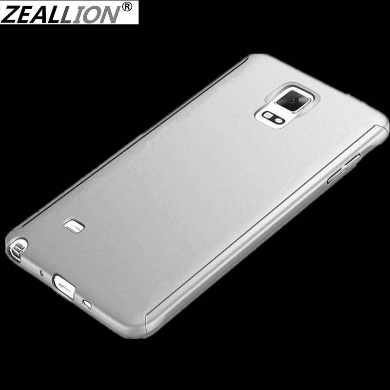 Zeallion Case For Samsung Galaxy Note 3 N9000 Note 4 N9100 Note 5 8 9 10+ Lite Plus Solid Color 360 Full Body Protective Case Hybrid PC Hard +Tempered Glass