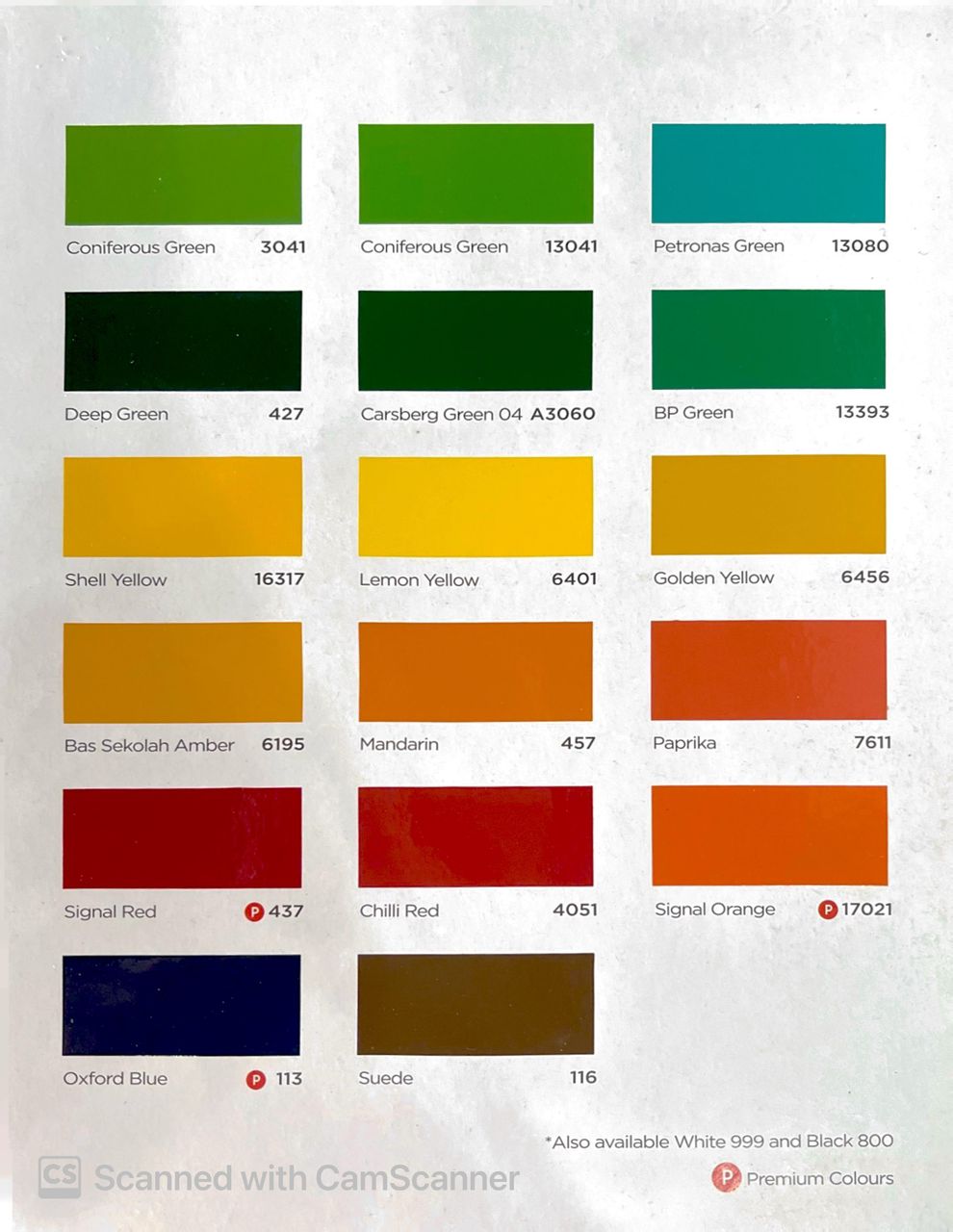 Dupont Car Paint Color Chart