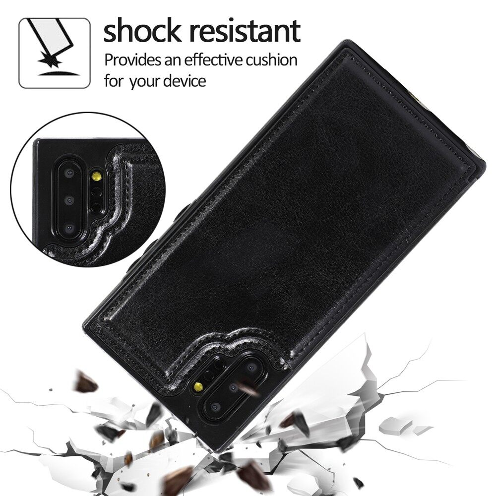 Dành Cho Ốp Lưng Samsung Galaxy Note 10 / Note 10 + Note 10 Plus Có Ngăn Đựng Thẻ PU Da Chân Đế Hai Lớp Vỏ Từ Tính Chống Sốc