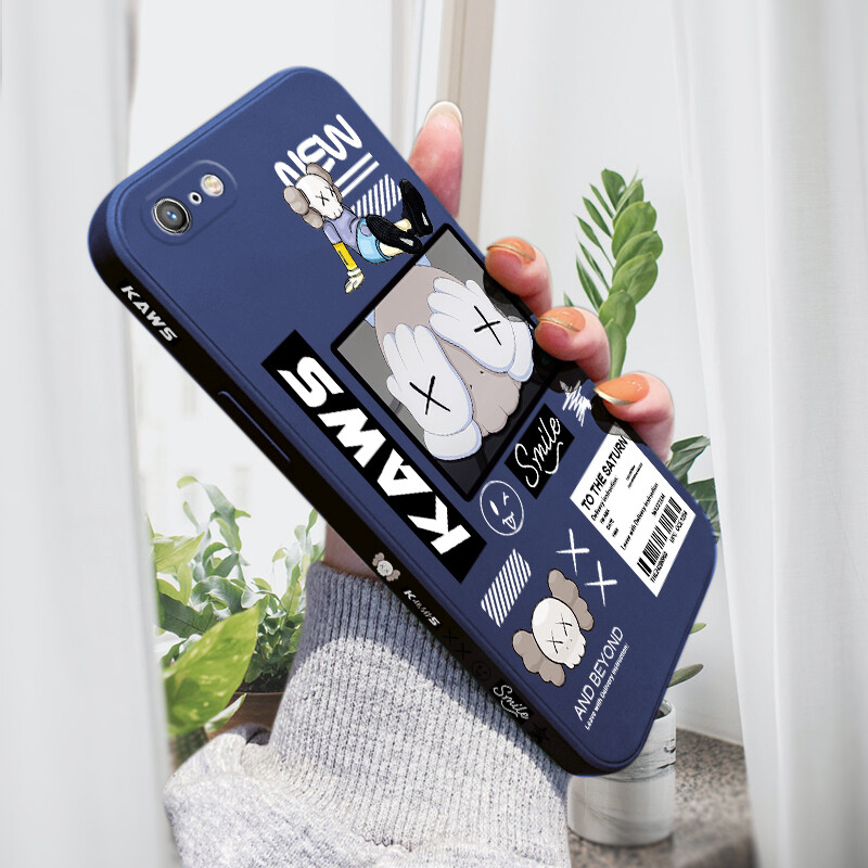 Ready Stock Casing For iPhone 6 6S 6+ 6s+ 7 8  7+ 8+ iPhone SE 2022 iPhone 13 13 Mini 13 Pro 13 Pro Max Phone Case Fashion Side Design Phone Case Square Edge Pattern Liquid Silicone Casing Full Cover Camera Protection Case