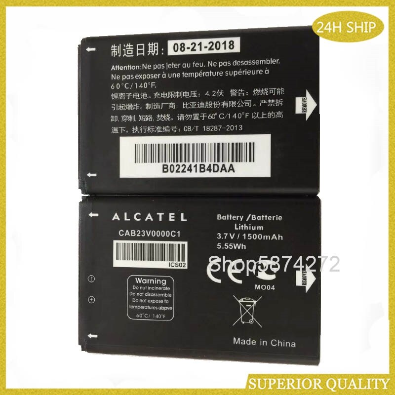 BÁO GIÁ PIN ĐIỆN THOẠI KÉM CHẤT LƯỢNG | Shopee Lazada Sendo Tiki mới nhất 44 Pin Li Ion Thay Thế Chất Lượng Cao CAB23V0000C1 1500MAh 3.7V 3.7Wh Cho Điện Thoại Di Động Alcatel Y800 Y580D