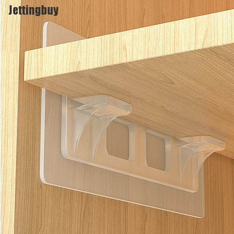 1PC Shelf Support Adhesive Pegs Closet Cabinet Shelf Support Clips Wall Hanger One Size
