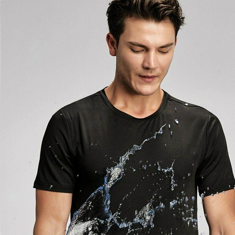 Men Quick Dry Short Sleeve Fitness Gym Sport Running Muscle Top Summer T-shirt