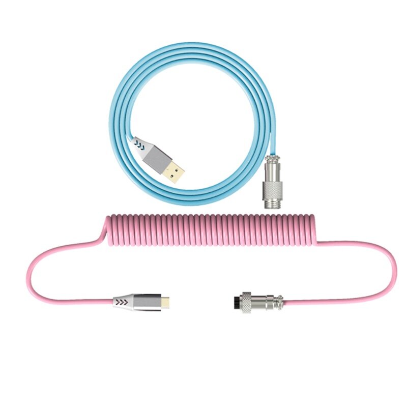 🔥Miễn Phí Vận Chuyển + COD🔥Tất Cả 7.2ft Type-C Sang USB Bàn Phím Cơ Cáp Dữ Liệu Custom Dây Cáp Xoắn Bền