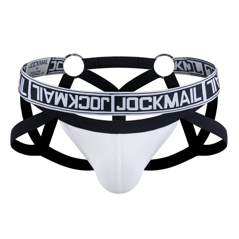 JOCKMAIL Men Underwear Jockstrap Mesh Elastic Hollow T-back Underwear