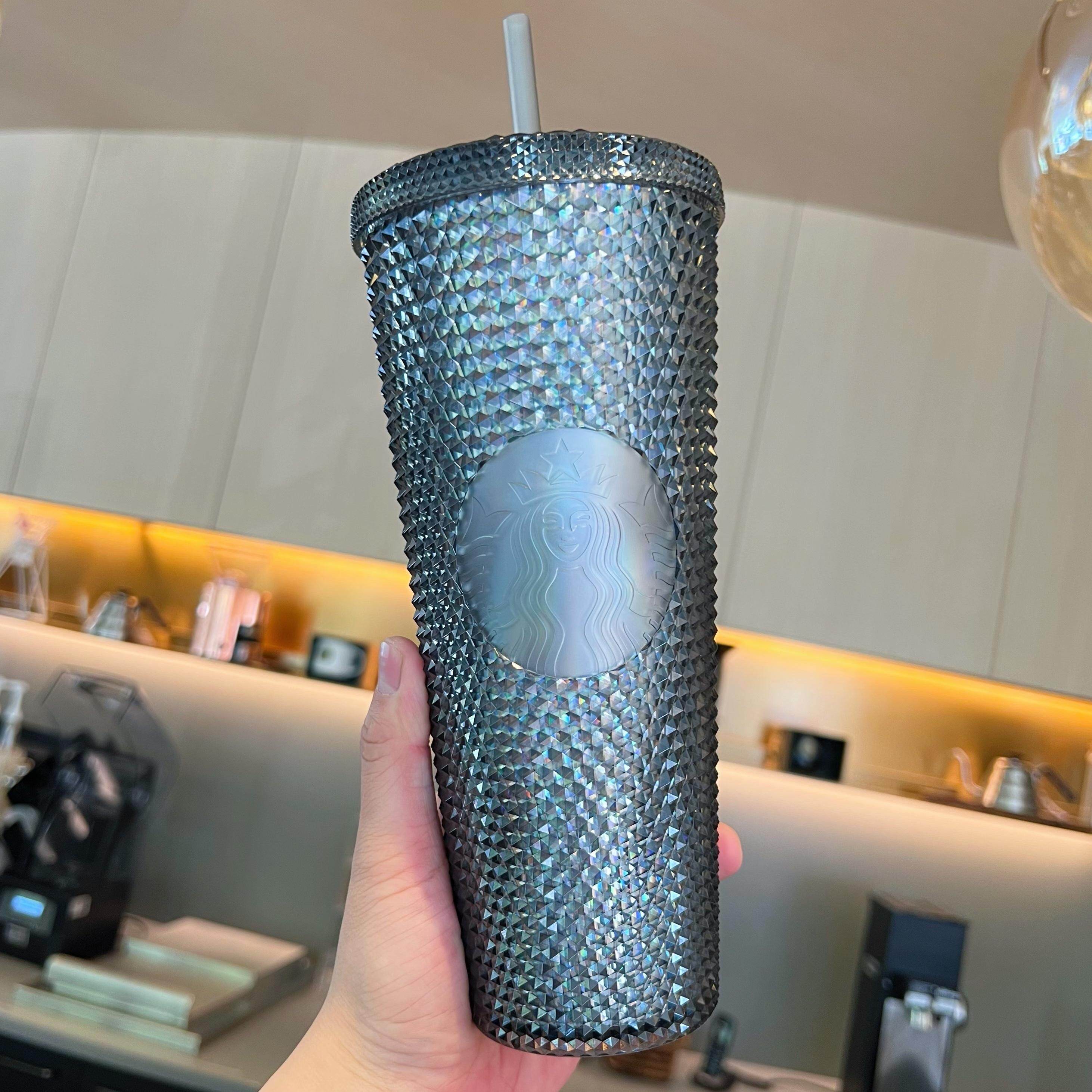 Starbuck Cửa Hàng Chính Thức Cốc Starbuck Quà Tặng Giáng Sinh Mới 2022 Cốc Ống Hút Đinh Tán Lấp Lánh Cốc Starbuck Phong Cách Giống Sầu Riêng Nữ Thần Kim Cương Cốc Starbuck
