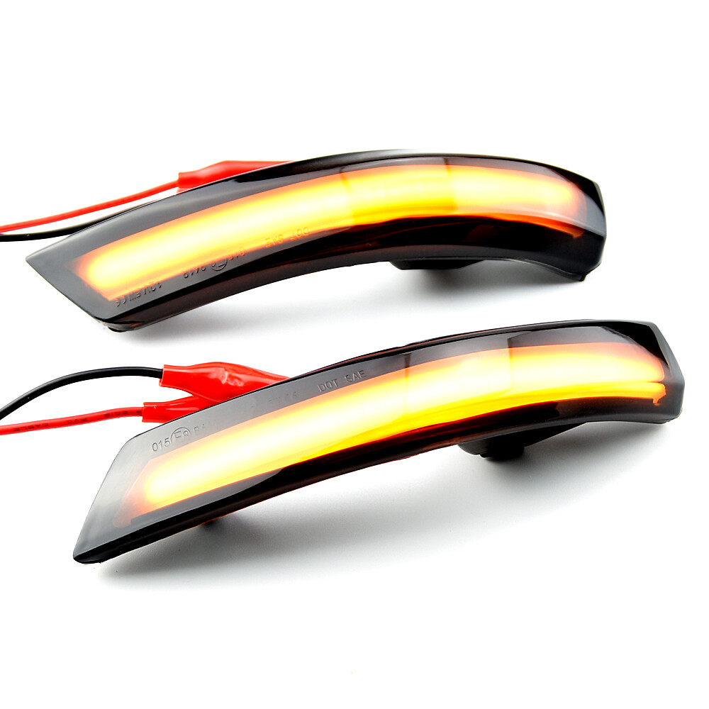 Black Dynamic Turn Signal Light LED Side Rearview Mirror Sequential Indicator Blinker Lamp For Ford Focus 2 3 Mk2 Mk3 Mondeo Mk4
