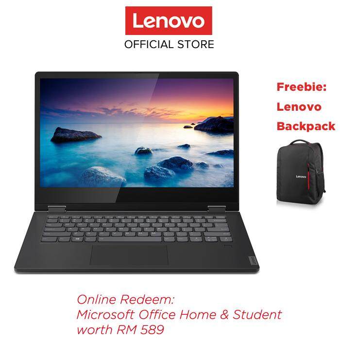 LENOVO LAPTOP NOTEBOOK IDEAPAD C340-14IWL 81N4003YMJ/81N40040MJ 14 INCH I5-8265 8GB 256GB WIN10 HOME FREE: Lenovo 15.6 Premium Backpack ONLINE REDEMPTION MS OFFICE HOME & STUDENT Malaysia
