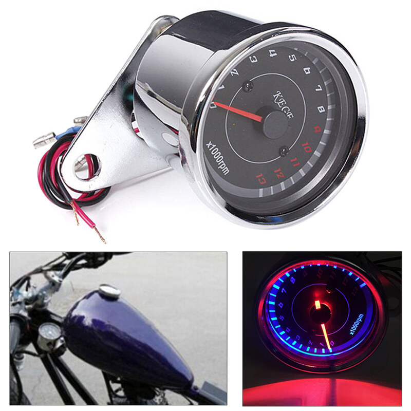 Xe Máy Đo Tốc Độ, Máy Đo Tốc Độ, Đồng Hồ Đo Đường Bộ Đếm Vòng Quay 0-13000 Vòng/Phút Phụ Tùng Xe Máy