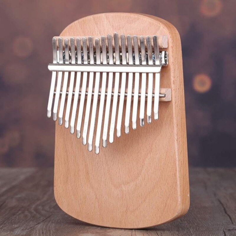 17-Key Thumb Piano, Kalimba 17-Tone Finger Piano Veneer Thumb Piano Beginner Portable Instrument Thumb Piano