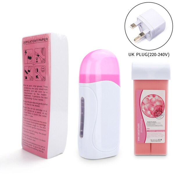 Electric Hair Remove Roller Depilatory Hair Removal Wax Wet Wax Strip With Epilator Machine Cartridge Wax Heater Waxing Paper