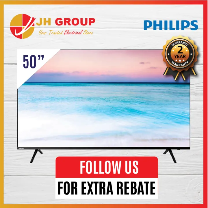 Philips 50 Inch 4k Smart Tv Uhd Hdr Dvb T2 Led Tv 50put6004 Dttv Idtv Mytv Myfreeview Supported Youtube Browser Screen Mirroring Klang Valley Own Lorry Delivery Lazada