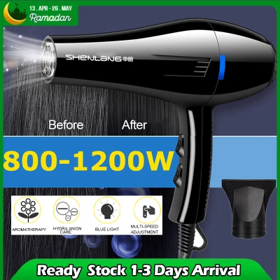 ALX 3 Speed Professional 2200W Strong Wind DryCare Ionic Travel Hair Dryer 8080 吹风筒 Pengering Rambut