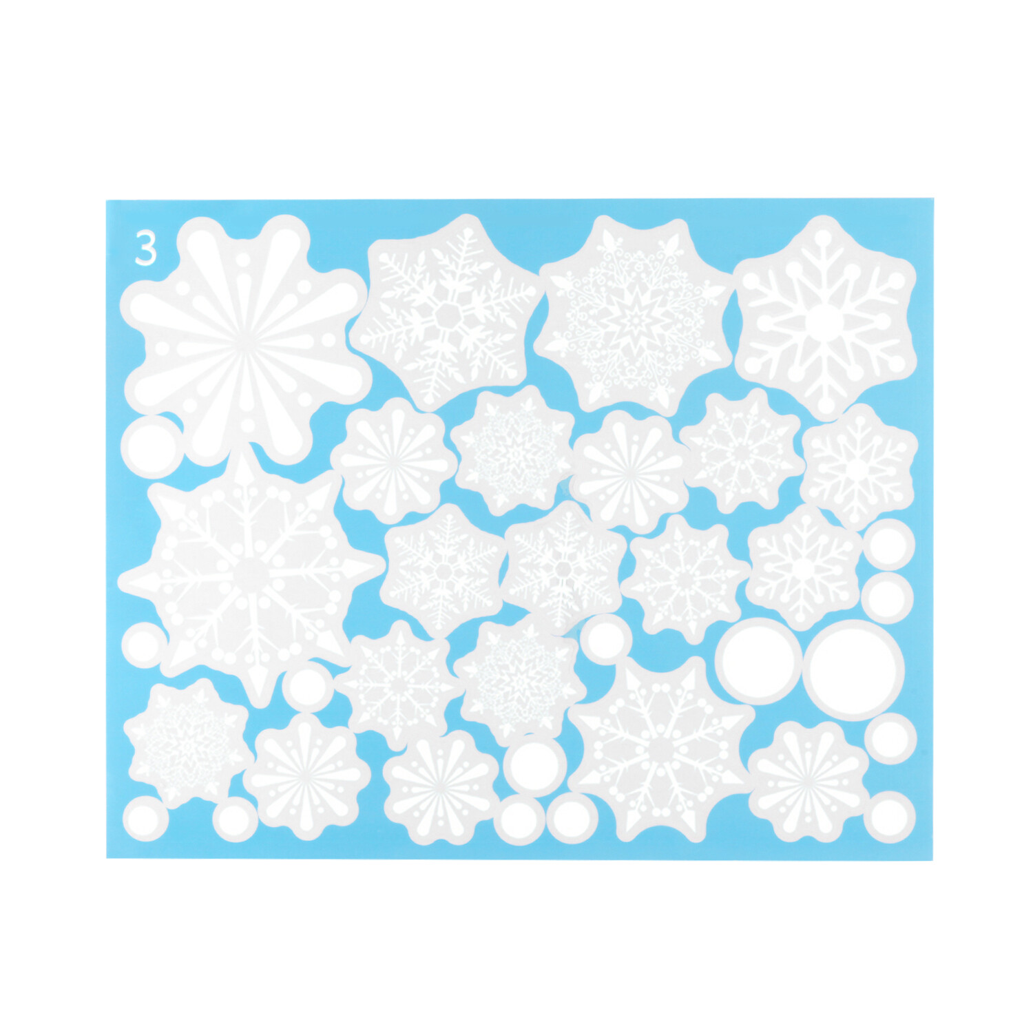 Christmas Snowflake Window Sticker Self Adhesive Removable Sticker Home Christmas Decoration