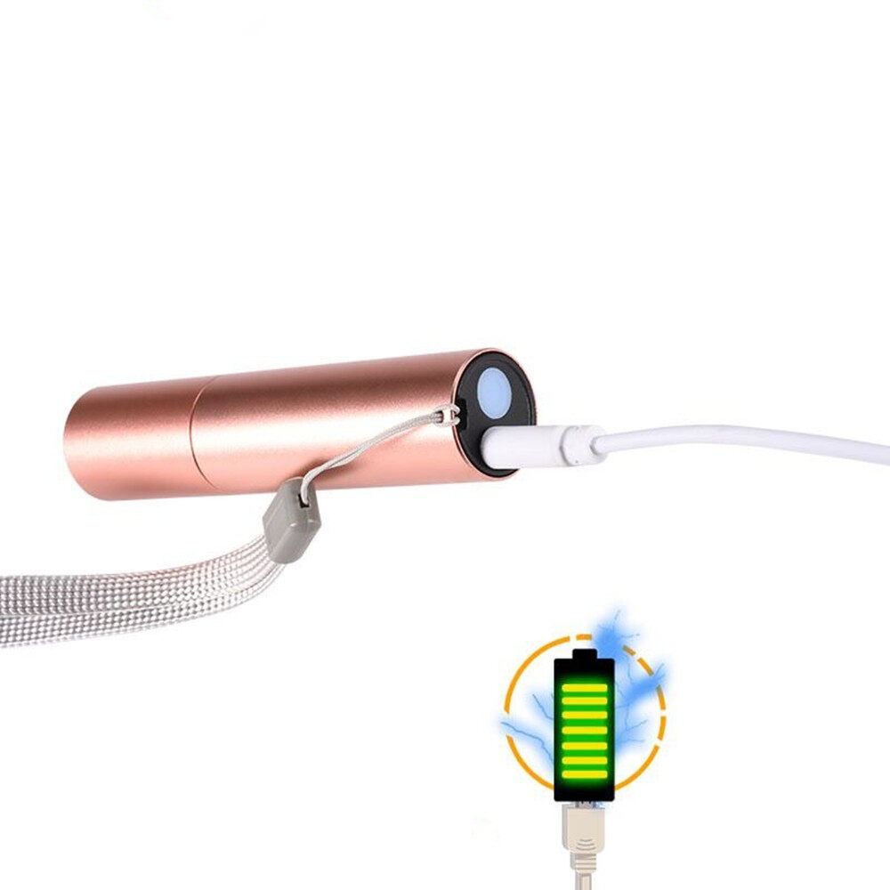 Đèn nhỏ có thể sạc qua USB đèn pin mini siêu sáng với 3 chế độ ánh sáng và Pin tích hợp