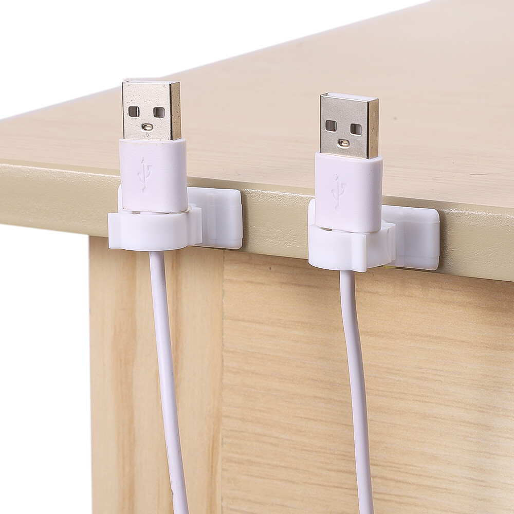 4 Chiếc Phích Cắm Phích Cắm Điện Móc Treo Dây Nguồn Liền Mạch Dính Chắc Dây Điện Phích Cắm Hình Dán Tường
