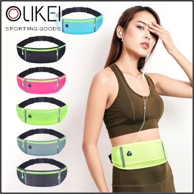 OLIKEI Fitness Sports Waist Bag For Men And Women Outdoor Running Waterproof Invisible Mini Waist Bags Sports Pouch Mobile Phone Packs