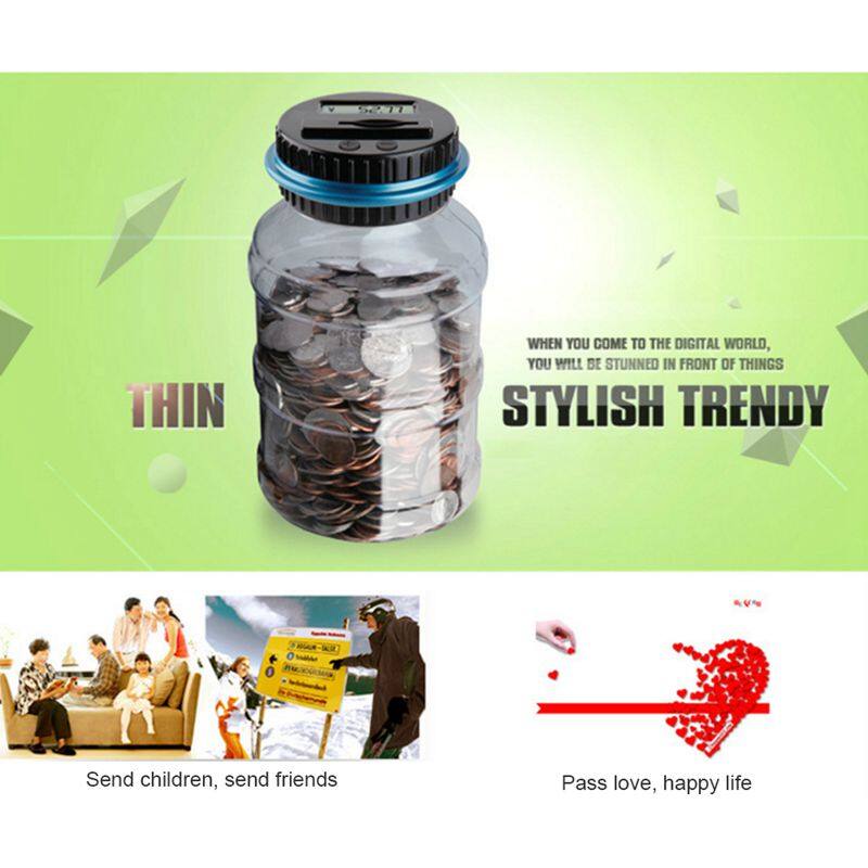 Piggy Bank Digital Counting Coin Bank Creative Large Money Saving Box