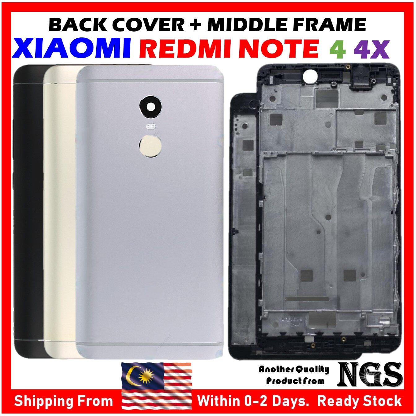 Back Cover Backdoor Redmi Prime Spare Parts Redmi Note Back Panel