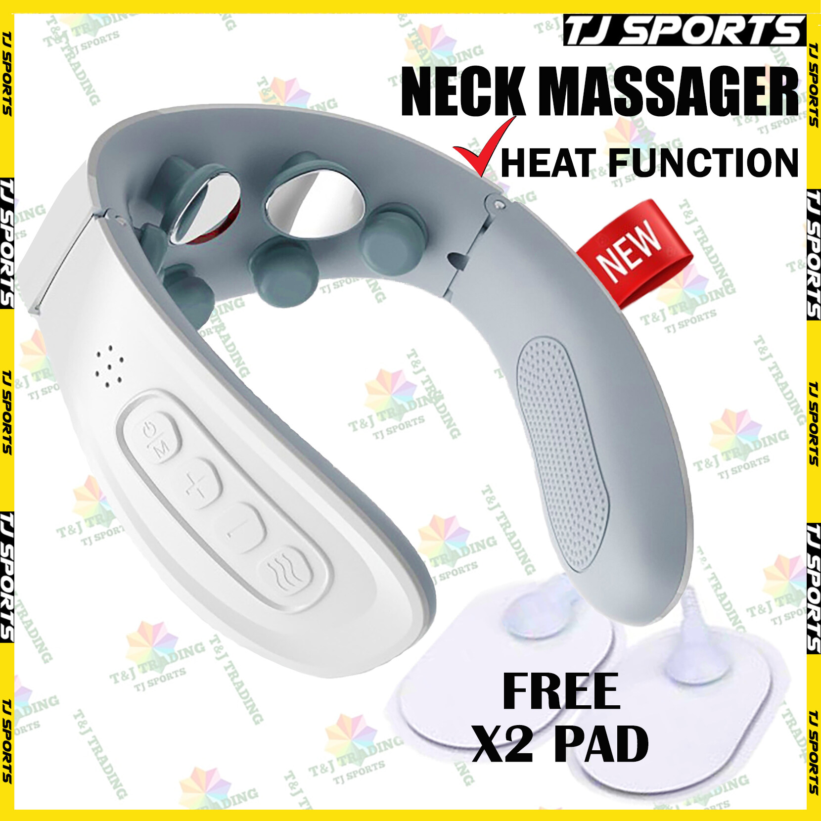 TJ Sports Smart Neck Massager EMS Wireless Comfortable Neck Massager ...