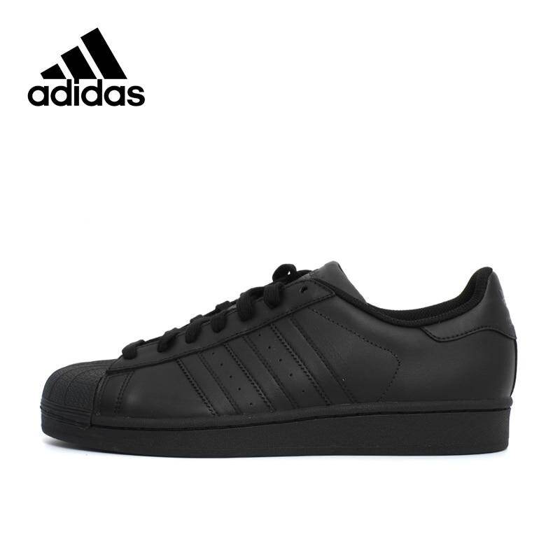 Ready Official ˉ Superstar Black Hard Wearing Men's nd Women's Skateboarding shoes Sports Sneakers Black