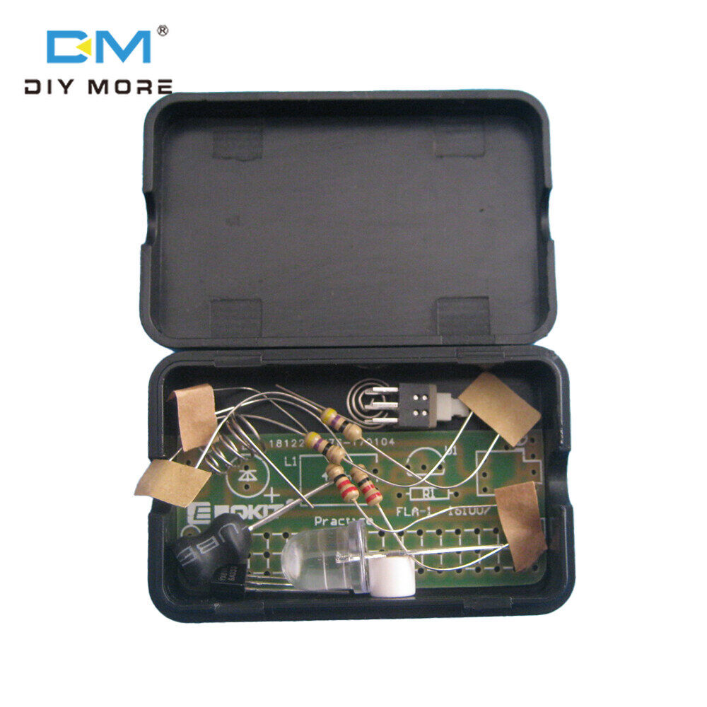 diymore Đèn Pin Đơn Giản Tự Làm Bộ Đèn Pin Đơn Giản FLA-1 1.5V Tự Làm Bảng Mạch Tích Hợp Bộ Thực Hành Hàn Linh Kiện Điện Tử Luyện Hàn