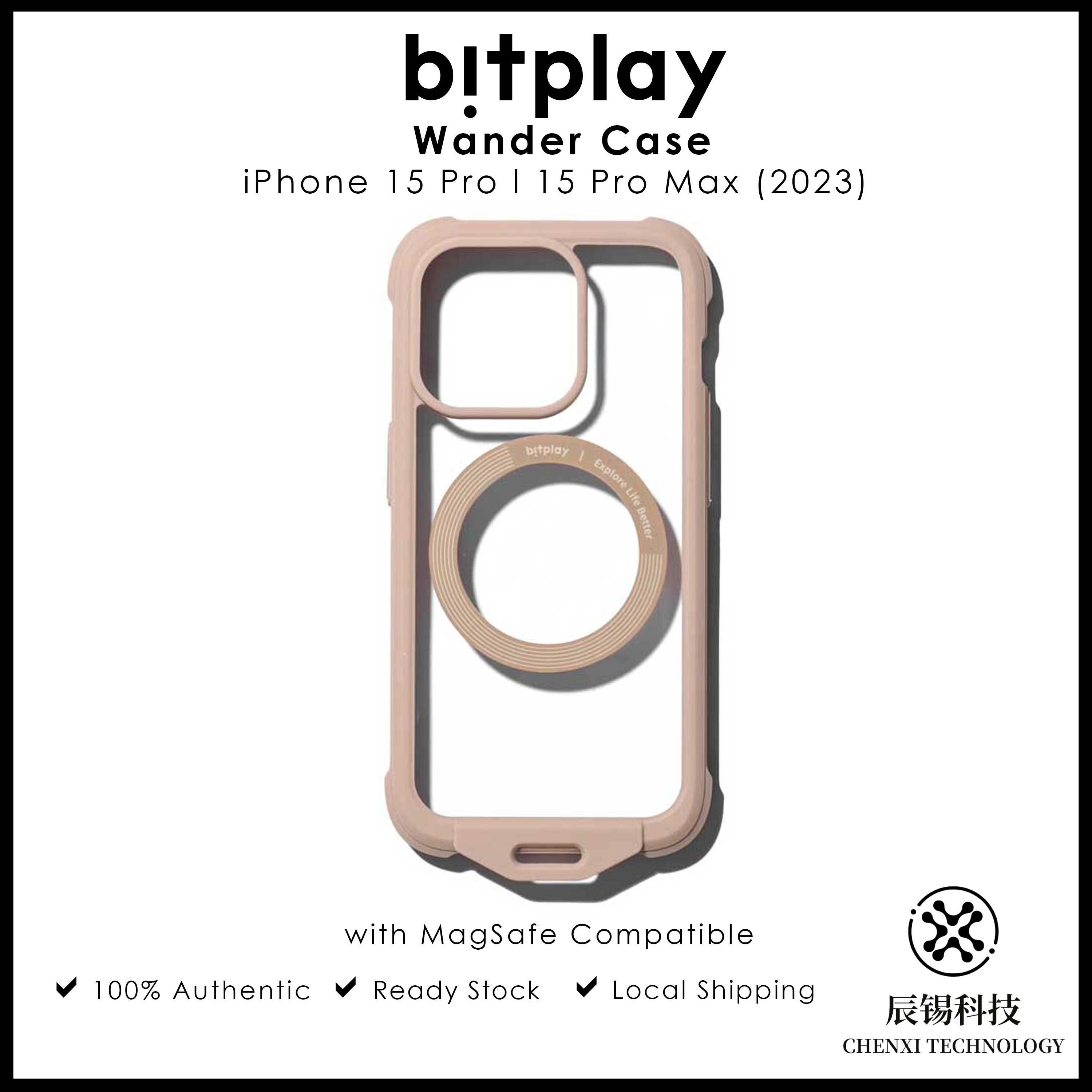 Bitplay Wander Case for iPhone 15 Pro/15 Pro Max (2023) with
