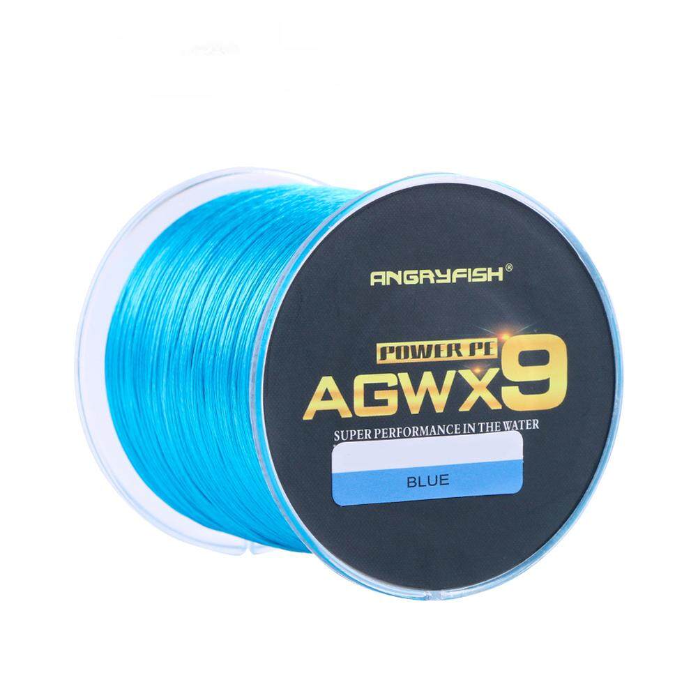 X9 PE Line 9Strand Weaves Braided 500m//547yd Strong Fish Line 15LB-100LB Brown