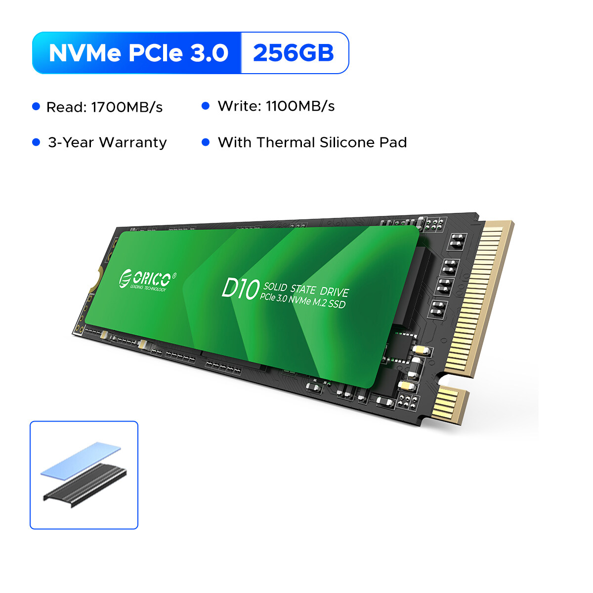 Orico 1700MB NV2 2280 SSD M2 SSD m.2 NVMe PCIE3 3D TLC NAND Flash SSD Capacity 128gb 256GB For Laptop Desktop Computer E-Sport