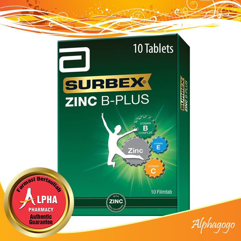 Surbex Zinc B-PLUS (10 Tablets / 30 Tablets / 60 Tablets / 2 X 60 ...