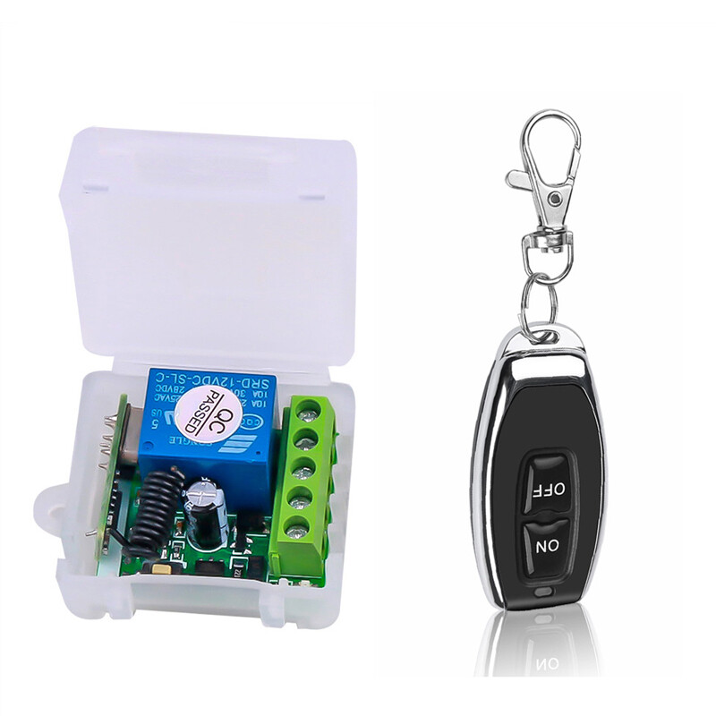 Kebidumei 433Mhz LED Điều Khiển Từ Xa DC 12V 10A Tiếp Sức 1 CH RF Không Dây Công Tắc Điều Khiển Từ Xa Máy Thu Phát Vô Tuyến Mô-đun