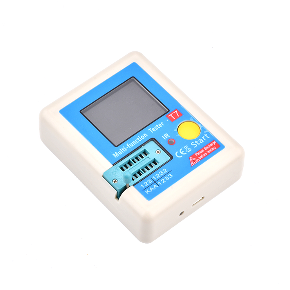 pcbfun Máy Kiểm Tra Bóng Bán Dẫn Mới LCR-T7 Máy Kiểm Tra Điện Dung Bóng Bán Dẫn Diode TFT Máy Kiểm Tra ESR LCR Máy Kiểm Tra Đa Năng NPN PNP MOSFET Máy Đo Đa Năng Màn Hình 160x128 TFT