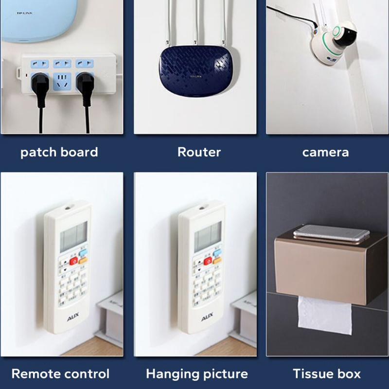 Giá Đỡ Móc Treo Tường Gắn Tường Chắc Chắn Hai Mặt Dính Ổ Cắm Điện Để Bàn Giá Đỡ Túi Sắp Xếp Phòng Tắm Cho Nhà Bếp