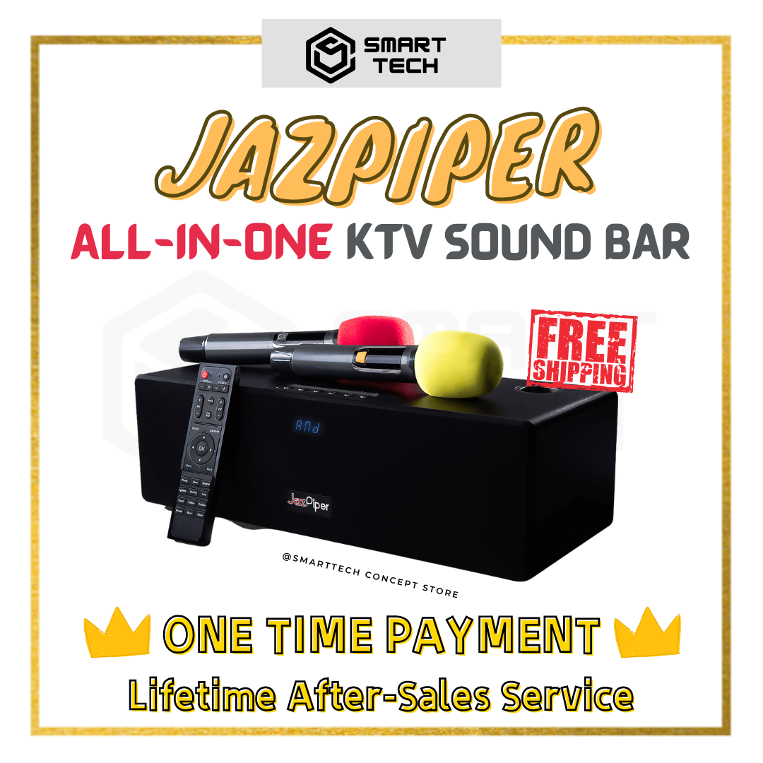 JazPiper Karaoke Sound Bar AllinOne Family WiFi KTV AutoRenewal Song