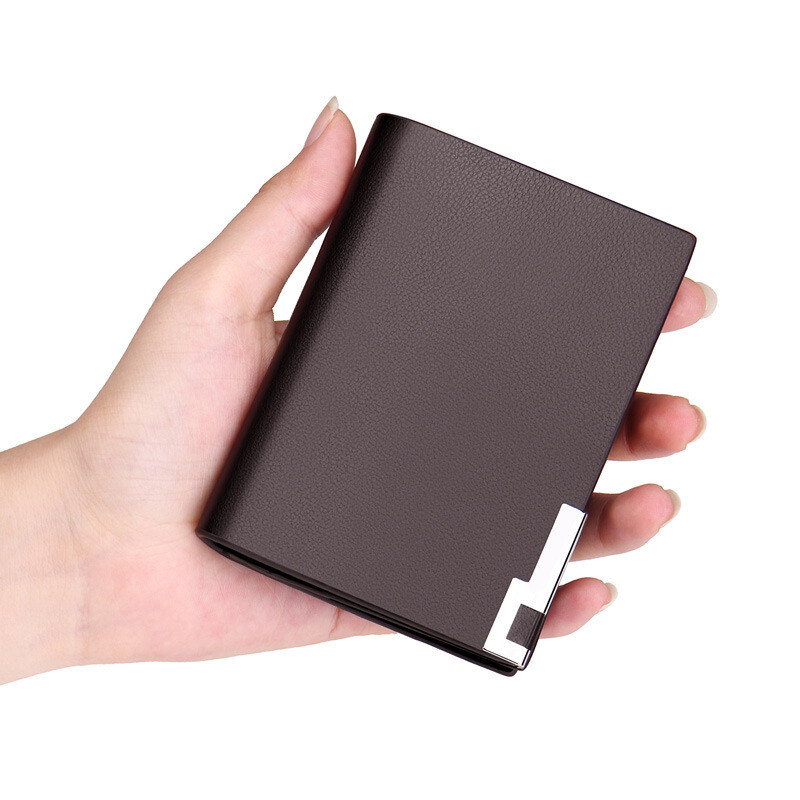 NEW Fashion Black Genuine Leather Business Card Wallets Men Credit Card Holders Women Card&ID Holder Male Organizer VIP name tag cases