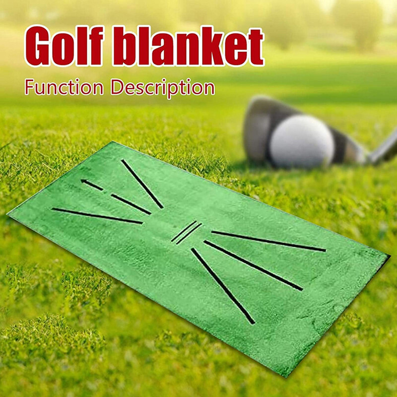 Wellsunny Thảm Đánh Golf Có Thể Gập Lại Thảm Tập Đánh Golf Di Động Hỗ Trợ Tập Swing