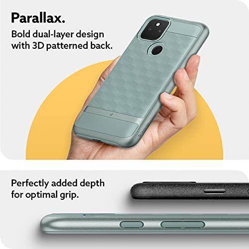 Caseology Ốp Lưng Google Pixel 5a 5G Ốp Lưng Nhựa PC TPU Họa Tiết 3D Bền Màu Xanh Lá Cây Thị Sai