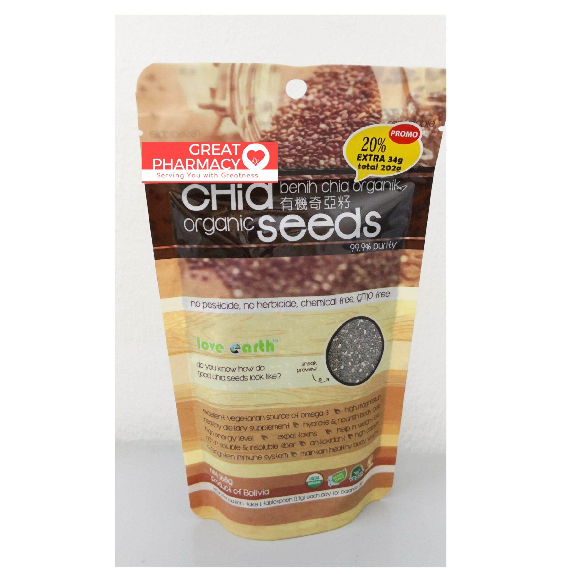 Love Earth Organic Chia Seed 202g Lazada