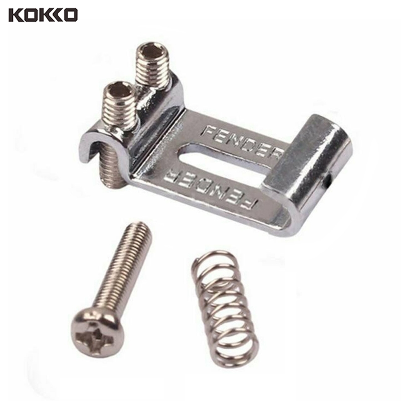 KOKKO Guitar Saddles Bridge Metal Tremolo Saddle System String Spacing for Stratocaster Telecaster Electric Guitar Maintain Part 6pcs
