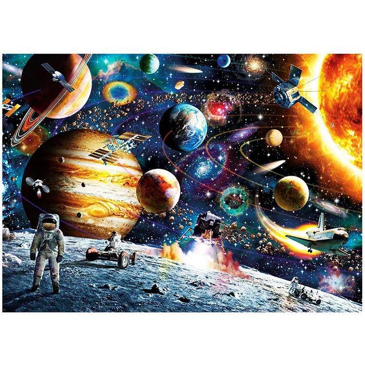 Space Puzzle ตัวต่อจิ๊กซอว์ 1000 ชิ้นดาวเคราะห์ในจิ๊กซอว์อวกาศเหมาะสำหรับเด็ก