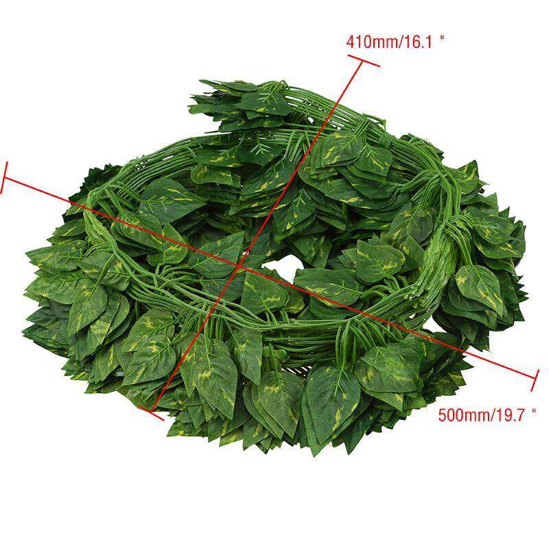 220cm artificial plant artificial rattan plastic artificial green leaf for home decoration