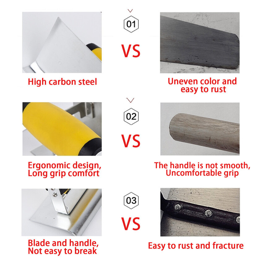Stainless Steel Plastering Trowel Concrete Trowel Construction Tool