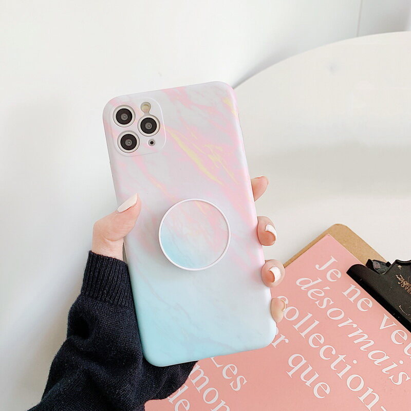 Crashstar Thực Tế hoa văn Cẩm Thạch Matte Mềm vỏ điện thoại Cho iPhone 15 14 Pro Max Cộng Với 13 12 11 Pro Max Mini XS Max XR X 8 7 Cộng Với + SE 2020 IMD mềm Ốp điện thoại Với Giữ đế dạng nhẫn Thời Trang HP Bìa Shell