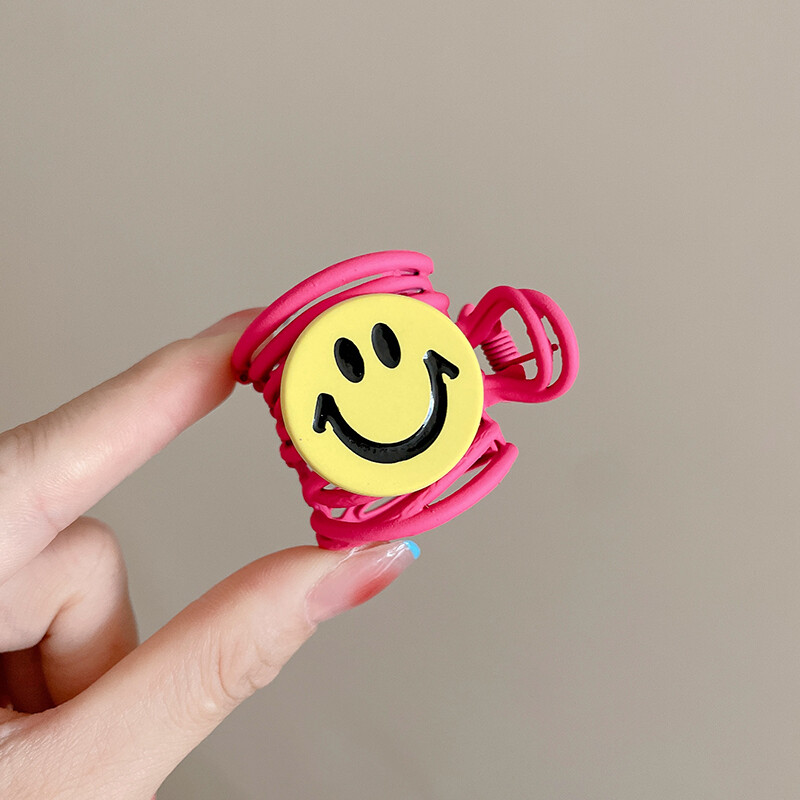 Colorful Smiley High Ponytail Fixed Hair Clip for women