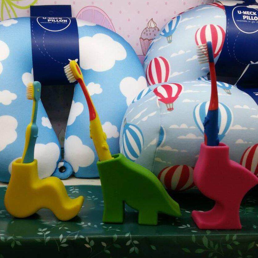 OH Creative Silicone Toothbrush Holder Cute Cartoon Tooth Brush Storage Organizer