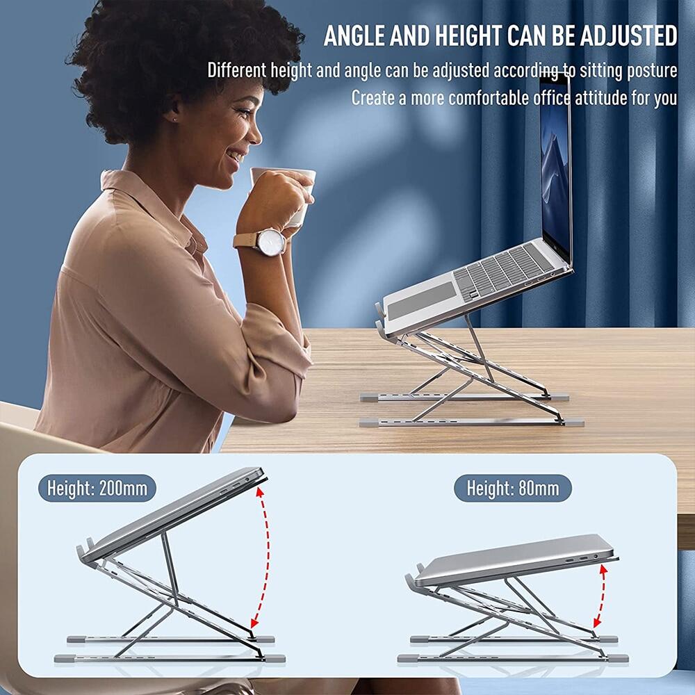 Adjustable Laptop Stand Aluminum For Macbook Tablet Notebook Stand Table Cooling Pad Foldable Laptop Holder
