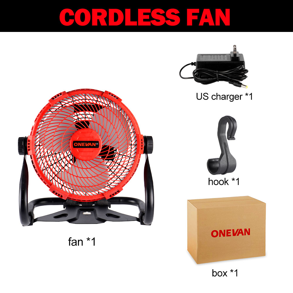Onevan 500w 20000rpm multifunction fan strong wind fan ac/dc 2 modes cordless fan for home working camping for makita 18v battery